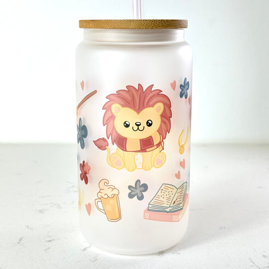 Lion Pals - 16 oz Glass Cup