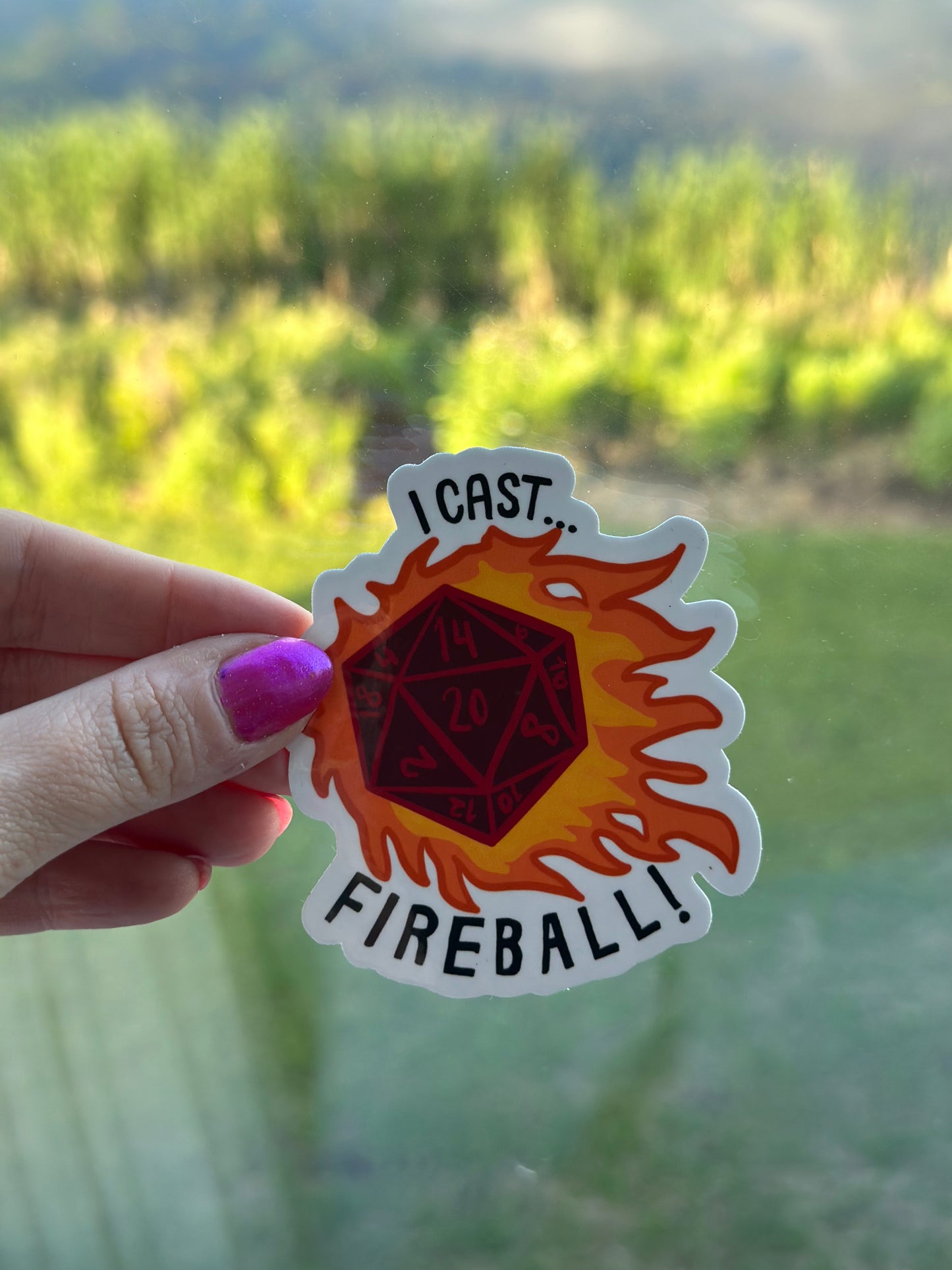 Red Fireball - Die-Cut Sticker