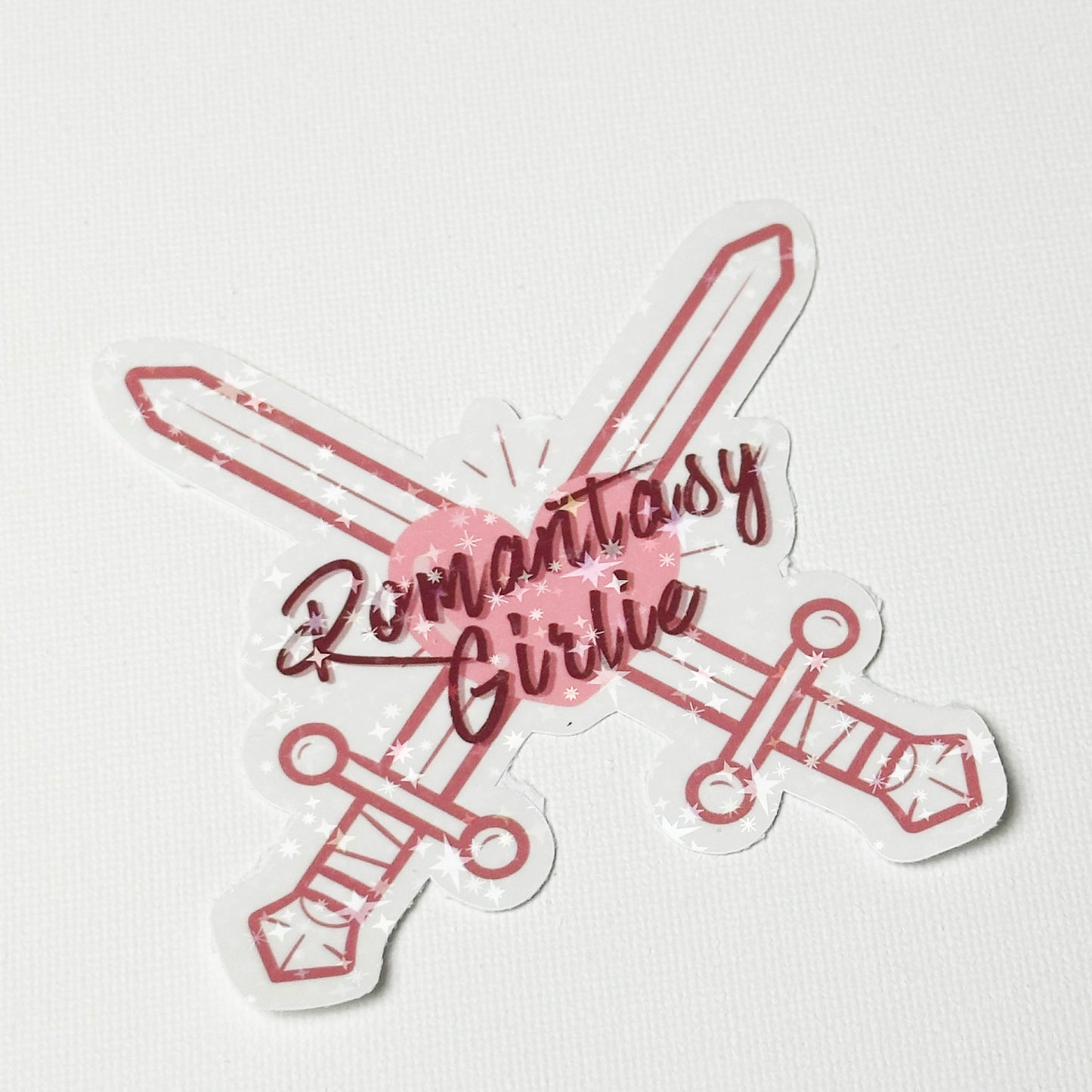 Romantasy Girlie -  Holographic Sparkles - Die-Cut Sticker